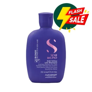 Alfaparf Milano Semi Di Lino Blonde Intense Anti-Yellow Low Shampoo 250ml šampūns blondīnēm pret dzelteno pirkt atlaides